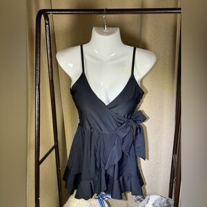 Elegant Black One-Piece Swimsuit